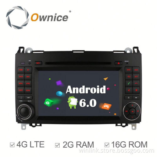 Ownice Android 6.0 auto headunit for Benz A-W169 B-W245 Viano Vito with GPS Navi Stereo WIFI built 4G lte DVD support TV